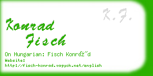 konrad fisch business card